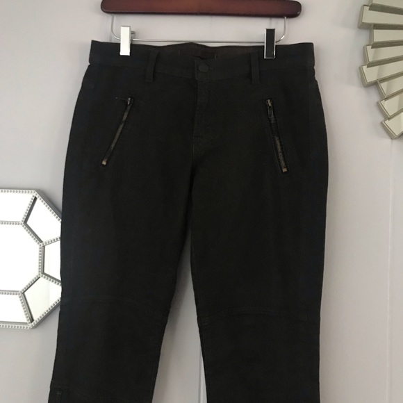 J Brand Coated Dark Brown Moto Jeans 29 - Picture 5 of 7